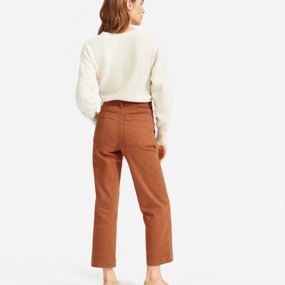 Everlane Straight Leg Crop in Rust - size 6 - Picture 2 of 8